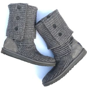 UGG Classic CARDY knit boots US 9 VGUC